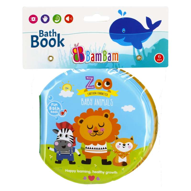 Vannas rotaļlieta BamBam - Bath Book: Baby animals