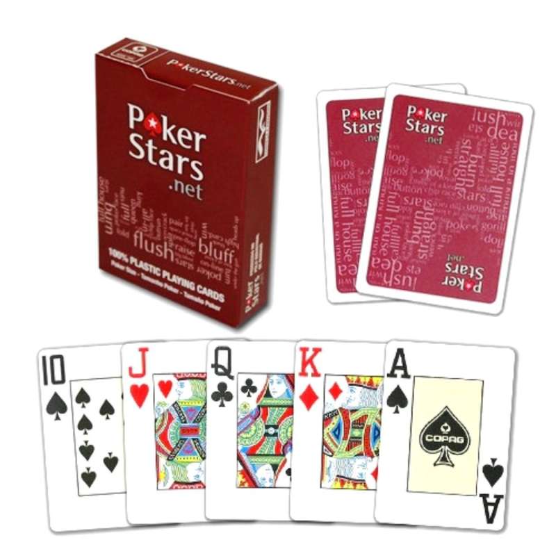 Покерные карты 54 - Pokerstars, красные 