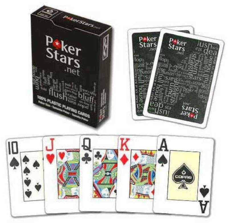 Покерные карты 54 - Pokerstars, чёрные 