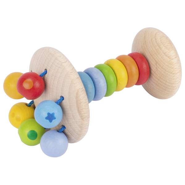 Детская игрушка - Эластичная погремушка: Радуга