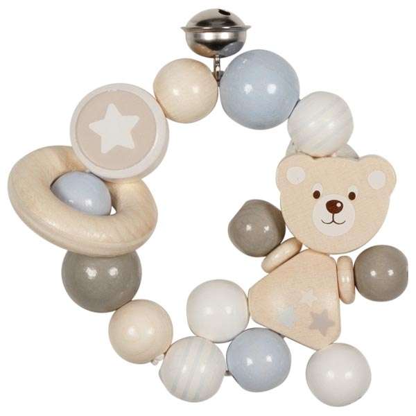 Детская игрушка - Эластичная погремушка: Медвежонок 