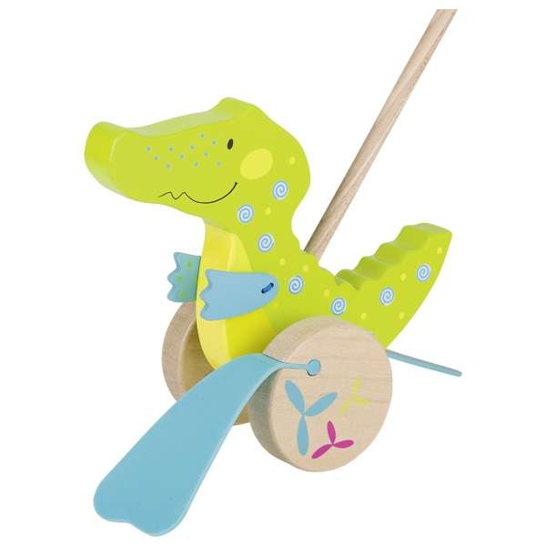 Игрушка-каталка - Деревянный Крокодил: Susibelle