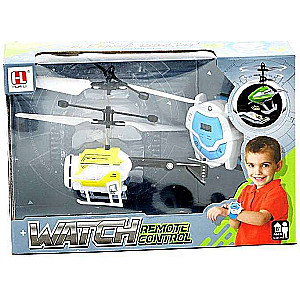 Helikopters ar pulksteni un gaismu + USB
