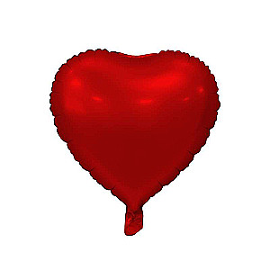 Folijas balons 18 - Sirds, matēts