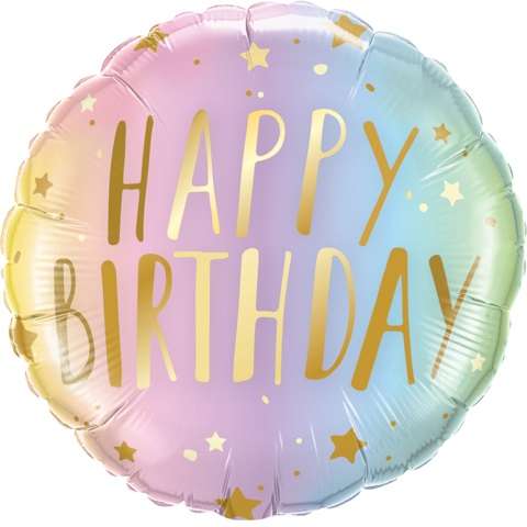 Folijas balons 18 QL - Happy Birthday