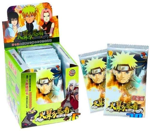 Collectible cards Naruto No.4 - 5 pcs
