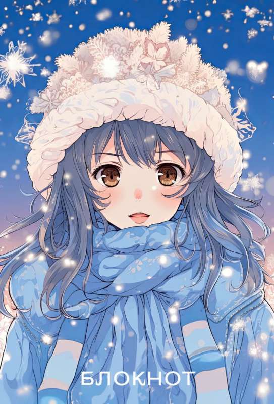 Anime. Ziemassvētku piezīmju grāmatiņa - A6