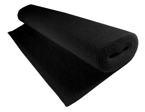 Бумага гофрированная 50смx2.5м черная