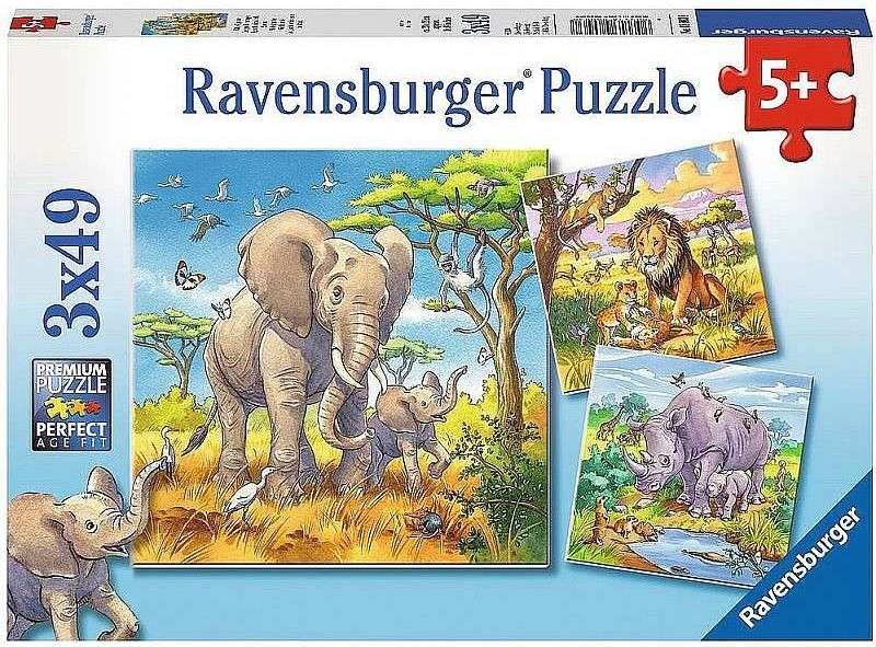 Puzzle 3x49 Wild Animals