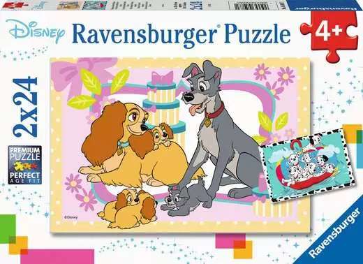 Puzzle 2x24 Disney Favorite Puppies