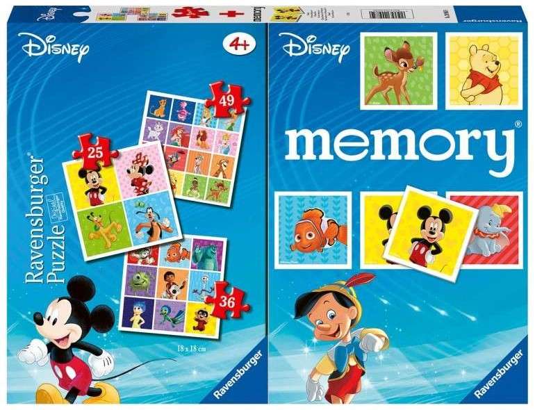 Puzle 3in1 Disney + Atmiņu spēle