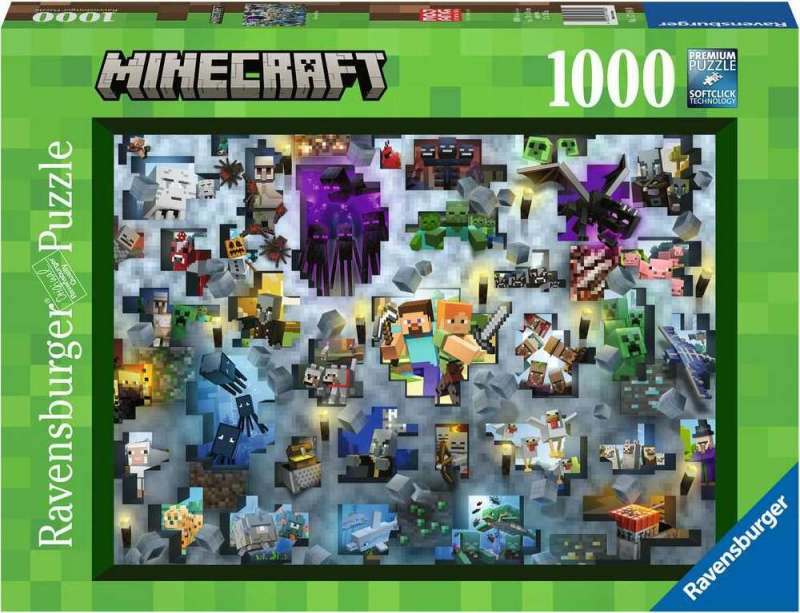  Puzle 1000 Minecraft Mobs