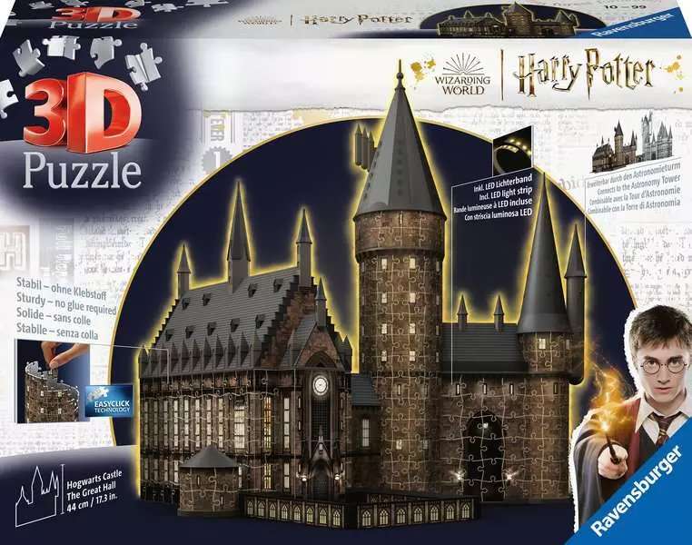 3D Puzle Harry Potter Hogward Castle Night