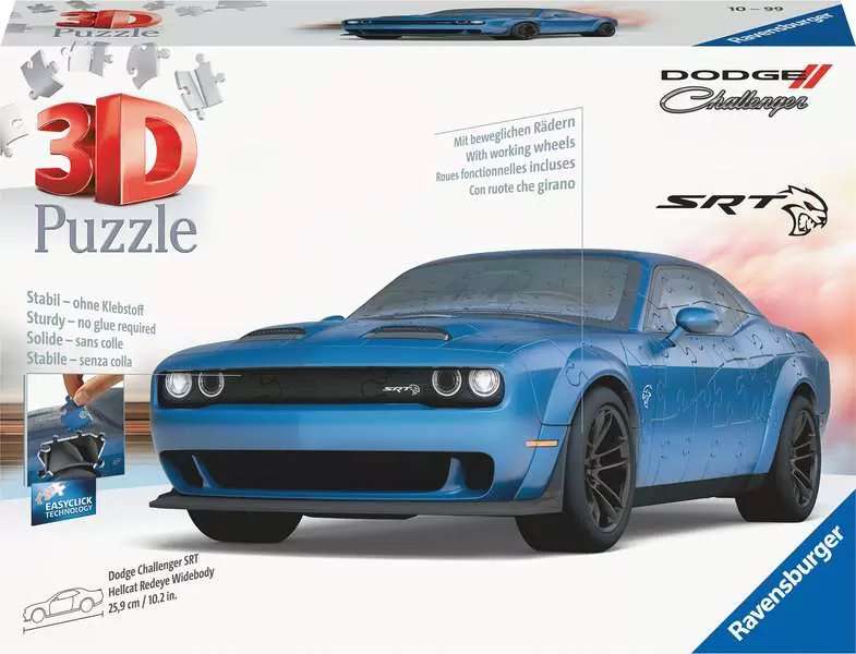 3D Puzle Dodge Challenger Hellcat