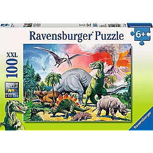 Puzle 100 Dinozauru pasaule