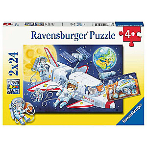 Puzle 2x24 Ceļojums kosmosā