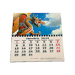 Sienas kalendārs 2024. g. IRARS (1 mēnesis, 140 x 300 mm) (LV)