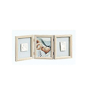 Baby Art Double Print Frame My baby Touch komplekts bērnu pēdu/roku izgatavošanai