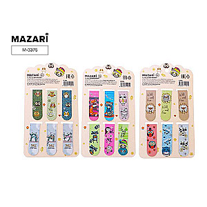 Magnētisko grāmatzīmju komplekts, 6 gab., 5,8x2 cm, assorti 3 dizaini