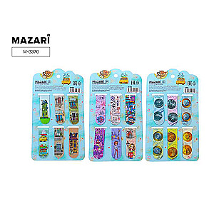 Magnētisko grāmatzīmju komplekts, 6 gab., 5,8x2 cm, assorti 3 dizaini