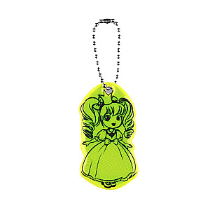 Gaismas atstarojošais elements divpusējā princese 6*3,4cm ķēde