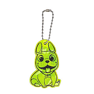Atstarojamais elements divpusējs franču buldogs 3,6*5,7cm ķēdīte