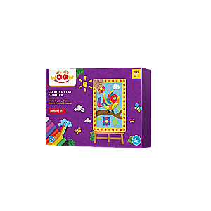 Radošais komplekts - 3D glezna no māla Putns
