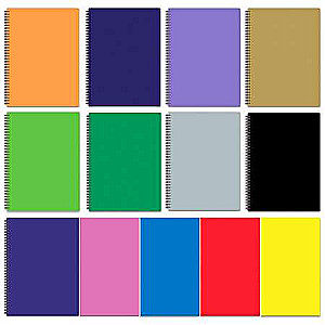 Bloknots A6 80l. ar spirāli PENMATE assorti