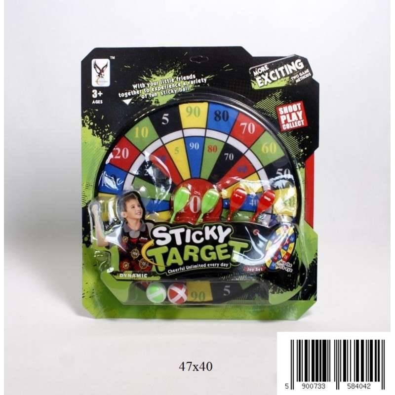 Spēle ar lipekļiem Darts Sticky Target