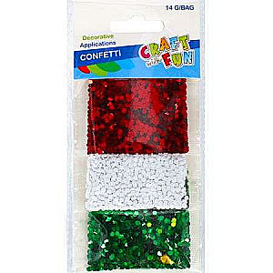 Dekoratīvās spīdumi 3gab. x 14g