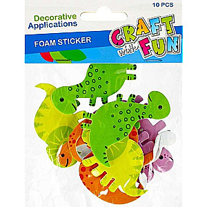 Dekors-uzlīme 10 gab. Dinosauri