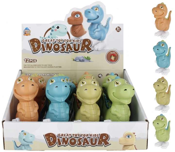 Заводная игрушка - Динозавр, микс
