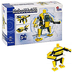 Konstruktors 62 detaļas RobotUnion, dzeltena