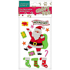 Ziemassvētku dekors-uzlīme Santa Claus