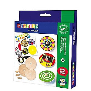 Radošais komplekts PLAYBOX - Gyro&stickers 6 gab.