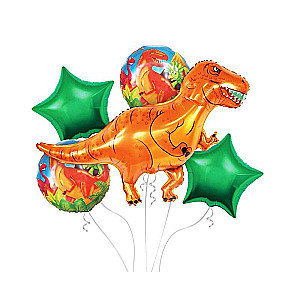 Folijas balons komplekts 5 gab. DINO