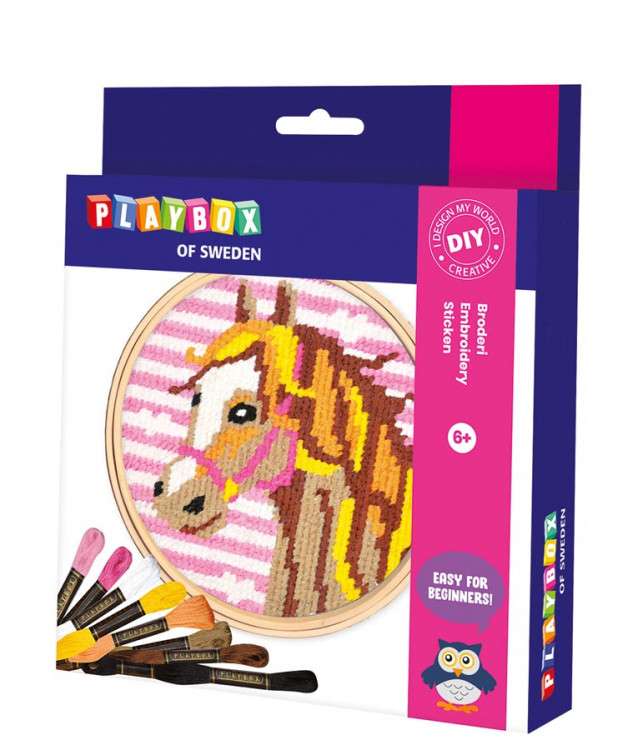 Набор для вышивания  PLAYBOX - Конь