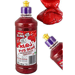Līme PVA 500ml sarkana ar spīdumiem