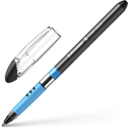 Šķidrās tintes pildspalva Schneider SLIDER BASIC XB melnā