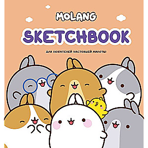 Molang. Skice. Priecīgajiem patiesās mīļotājiem! persiku