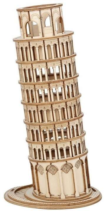 Koka 3D puzzle ROBOTIME Leaning tower of pisa, 137 detaļas