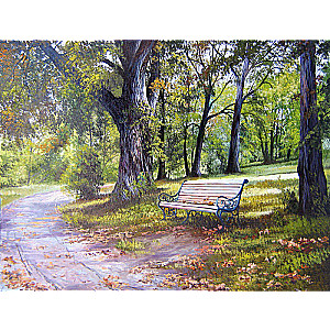Numuru gleznošana 30x40 cm Meža parks, 20 krāsas, 4. līmenis
