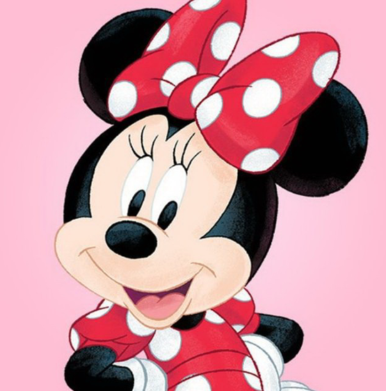 Glezna pēc numuriem 20x20 cm Minnie Mouse, 8 krāsas, grūtība 4