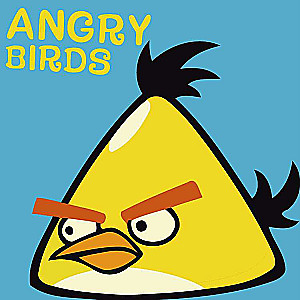 Numuru gleznošana 20x20 cm Angry Birds, dzeltena, 6 krāsas, urv. 4