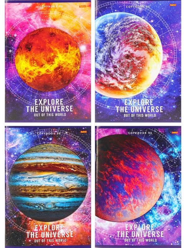 Zīmēšanas burtnīca KLETKA 96l. KOSMISKIE PĒTĪJUMI