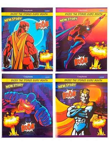 Zīmēšanas burtnīca KLETKA 48 l. SUPERHEROI