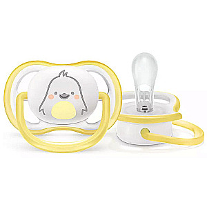 Philips Avent knupis Ultra Air Deco, neitrāla balta pingvīna, 0-6M 1 gab.