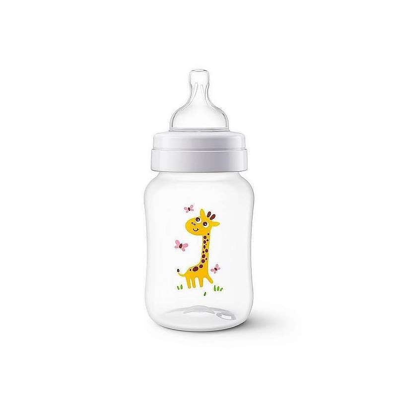 Philips Avent Pretkoliku pudelīte 260 ml, 1M+ Giraffe