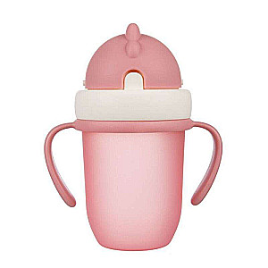 CANPOL BABIES Bērnu pudele ar silikona salmiņu 210ml 9m+