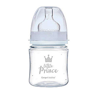 CANPOL BABIES antibakteriālā pudele ar plašu kaklu 120ml PP EasyStart ROYAL BABY